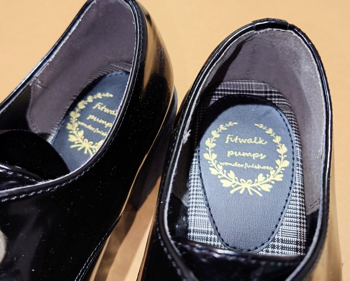  б/у * женский толщина низ Loafer LL размер 24.5~25.0cm примерно земля . серия массовое производство обувь дополнение анонимность рассылка 