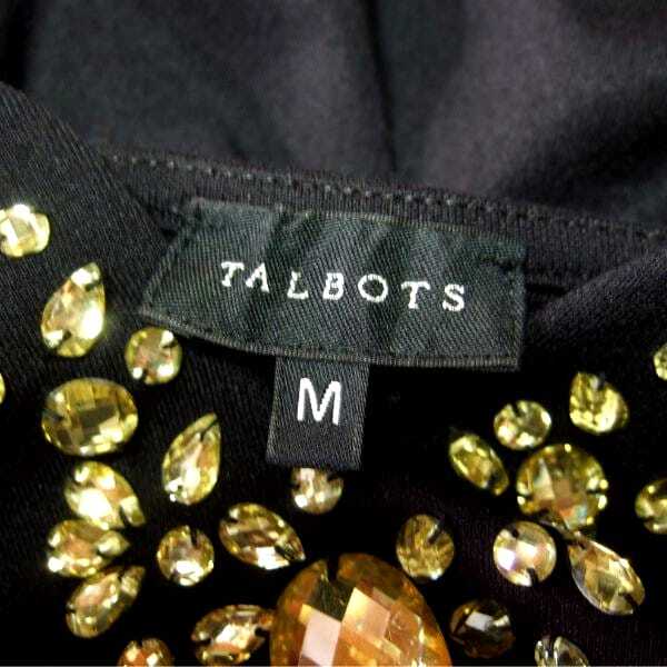  прекрасный товар / Talbots TALBOTS One-piece туника надпись М 9 номер соответствует чёрный черный женский осень-зима 7 минут рукав простой джерси материалы biju-