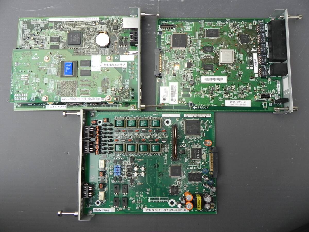 E9033(RK) Y IP8D-3KSU-B1/IP8D-3KSU-E1 NEC AspireWX 主裝置 IP8D-BWB-B1/IP8D-IPTU-A1/IP8D-082U-A1/IP8D-VOIPDB-E1...3枚ユニット付き