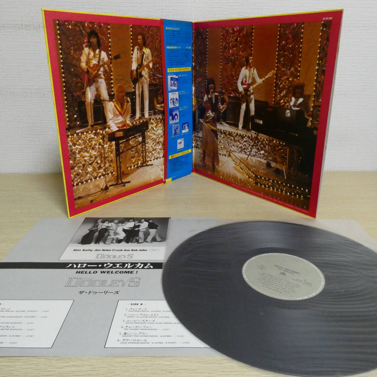 01628【LP 帯付】「ドゥーリーズ / ハロー・ウェルカム / 25・3P-185」_画像3