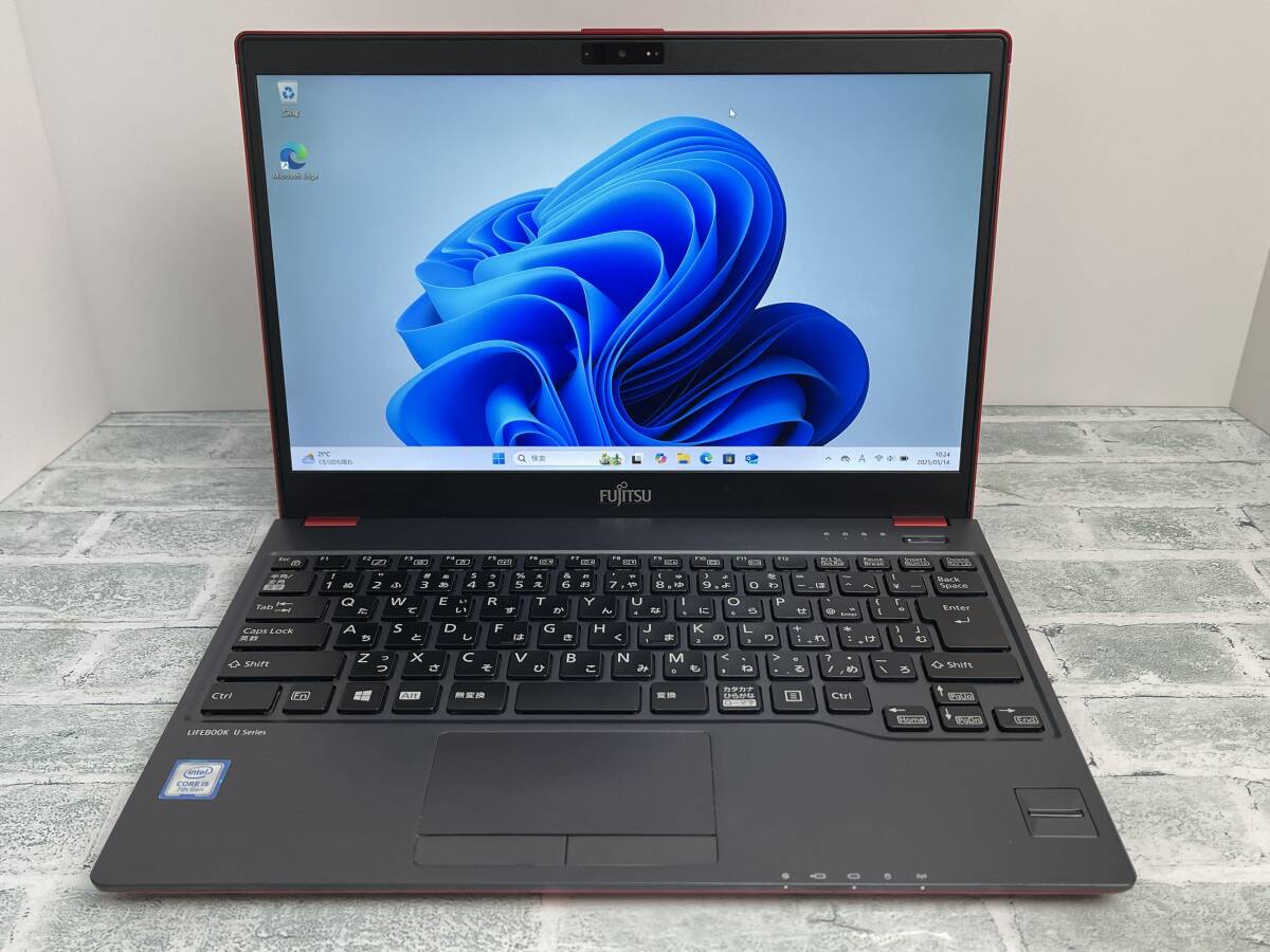 【ジャンク】富士通 LIFEBOOK U938/T Intel Core i5-7300U メモリ8GB+SSD256GB 指紋認証 13.3型FHD Win11 ビジネスノート ◎1862