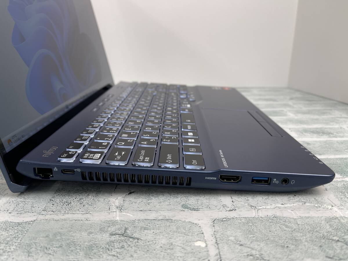 富士通 LIFEBOOK AH56/H2 ノートパソコン AMD Ryzen 7 7730U @ 2.00GHz メモリ16GB+SSD512GB+Blu-ray 15.6型FHD Win11 送料無料 N7J1015_画像5
