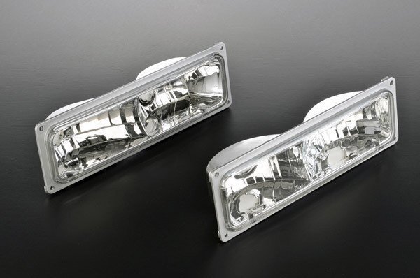 ■在庫有 クリスタル パークシグナル ランプ ライト 【適合車】88-99 サバーバン C1500 K1500 94-99 タホ 92-99 ユーコン 89 90 91 93 S054