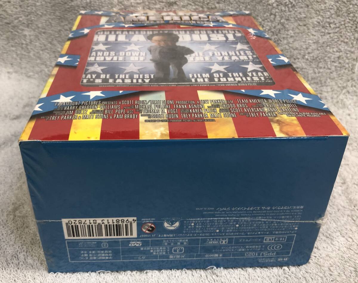 TEAM AMERICA WORLD POLICE チームアメリカ ワールドポリス DVD-BOX キューブリックフィギュア 未開封品です。