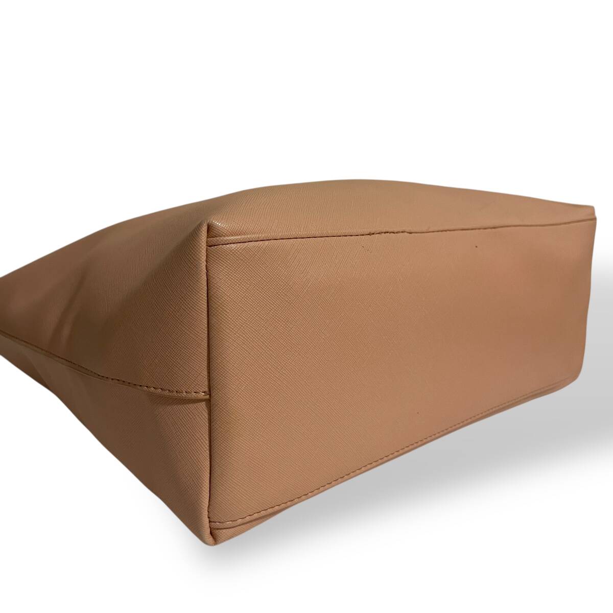 １円〜 ◇格安スタート◇ Lig Lisa ピンク フェイクレザー ロゴ金具 トートバッグ ワンショルダーバッグ ビジネスバッグ A4収納可能_画像6