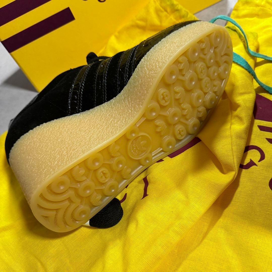 新品 25.5cm グッチ × アディダス ガゼル スニーカー ストライプ GUCCI × adidas originals 靴 シューズ 厚底 ストライプ 人気 高級