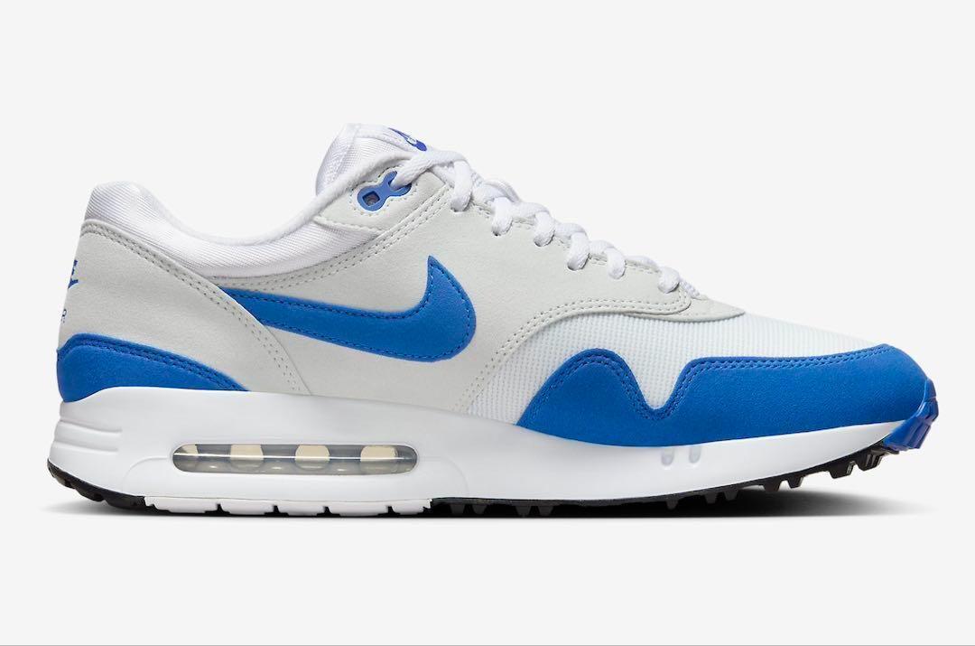 新品 26.5cm ナイキ エア マックス 1 '86 OG GOLF シューズ NIKE AIR MAX 1 '86 OG GOLF スニーカー シューズ スポーツ ゴルフ 人気 白 青