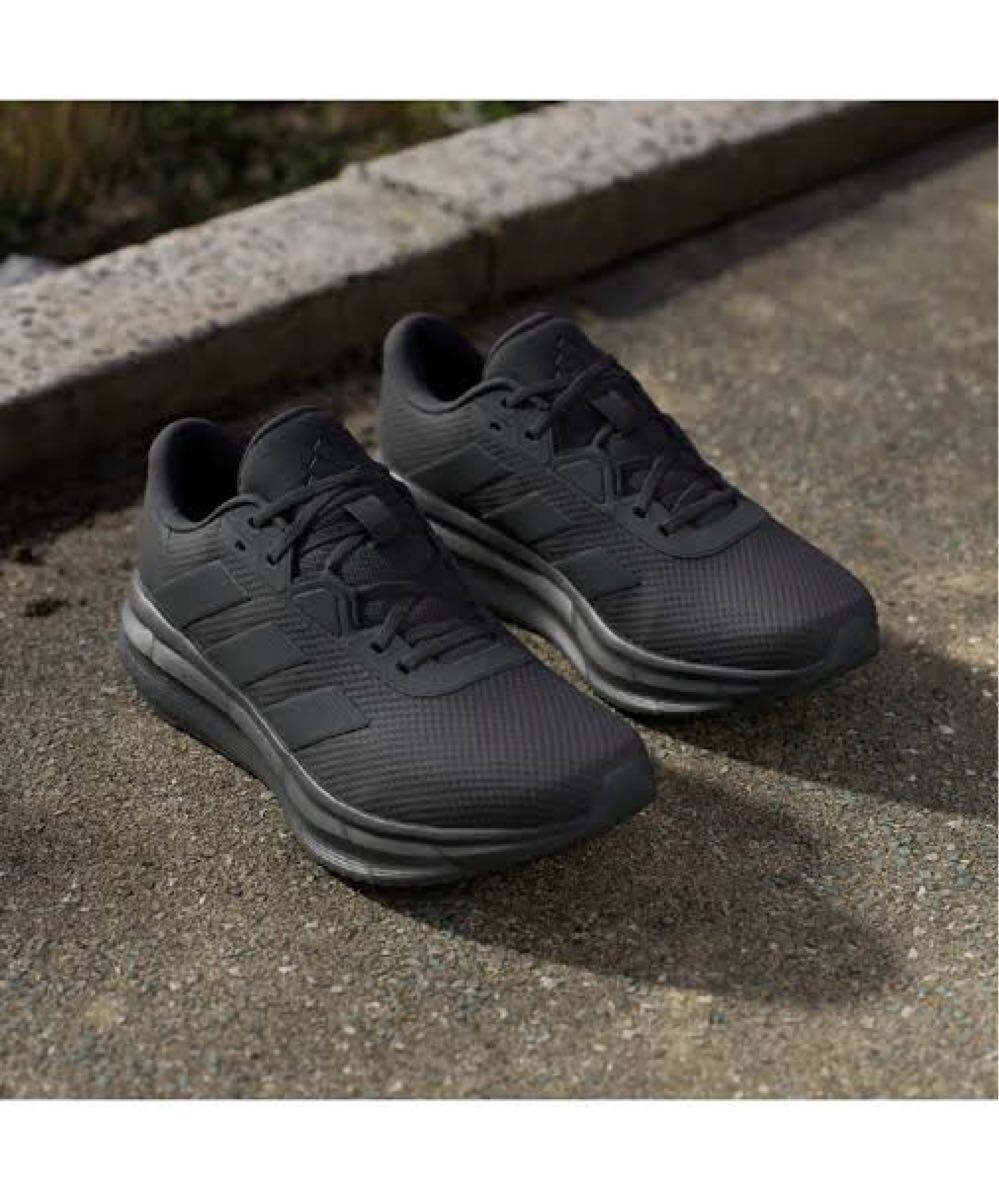新品正規(guī)品 27cm アディダス ギャラクシー 7 ランニング シューズ 靴 adidas Galaxy 7 Running 陸上 メンズ 男性用 黒 トレーニング