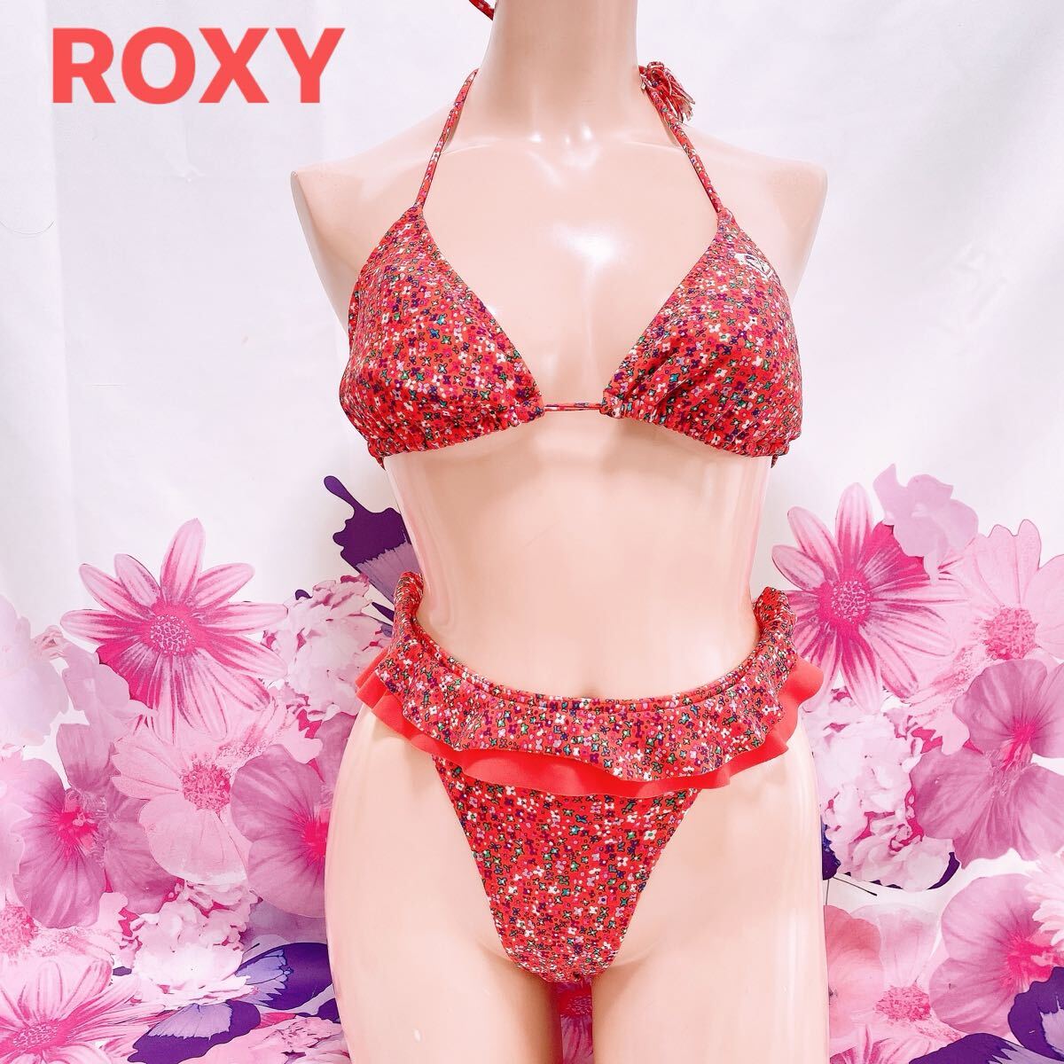 346 ROXY ハイレグ　ビキニ　水著　整理品　Lサイズ　匿名配送