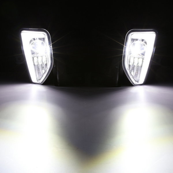 2016～2018年Chevy Silverado 1500 Models LED フォグライト フォグアンプ MS-CS1618 シルバー 新品