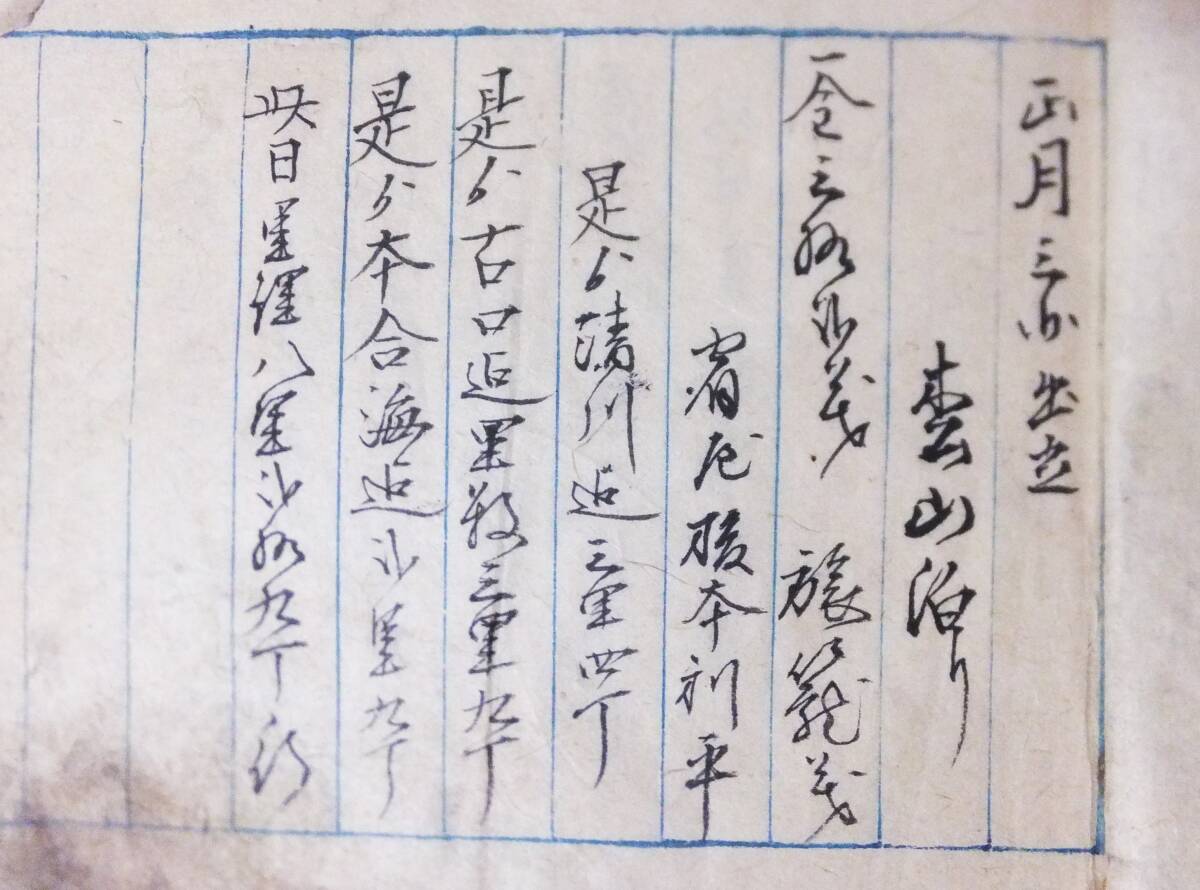 伊勢参宮道中記 肉筆 日記 記録 古文書 明治15年 羽後国 本合海