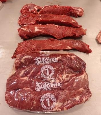 ■即決落札は2箱で【13kgお屆け】【業(yè)務(wù)用】スカルネ社谷物肥育牛ハラミ（サガリ）ハンギングテンダー　1箱　6パツク約6.5kg