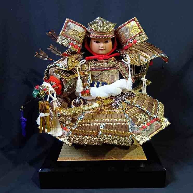 兜 兜飾り 五月人形 子供大將　(管理番號：OKU8720/K4-140)