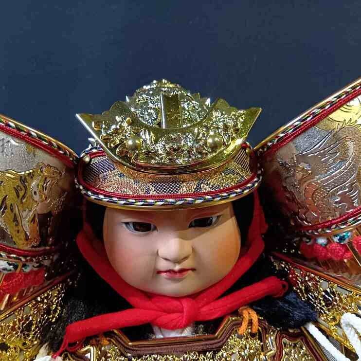 兜 兜飾り 五月人形 子供大將　(管理番號：OKU8720/K4-140)