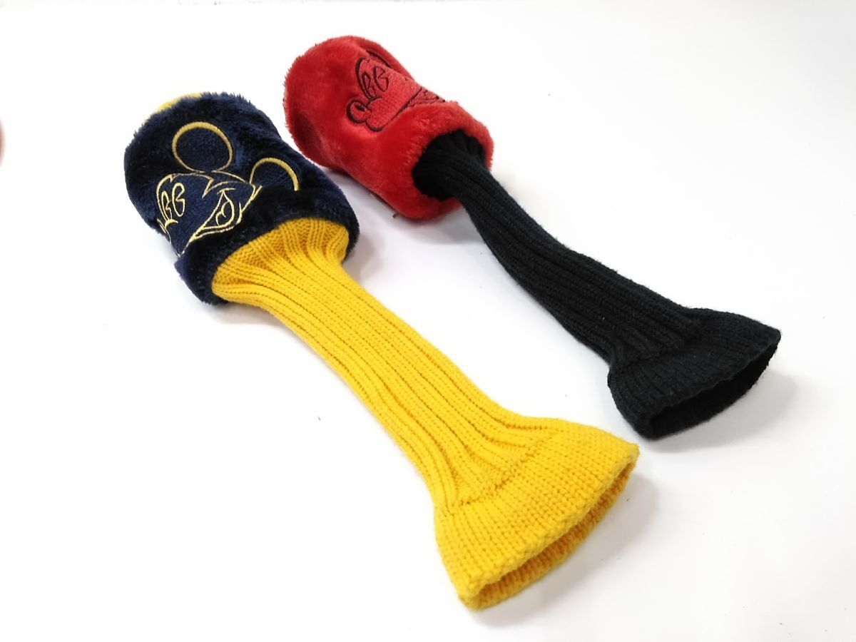 ◆ Disney Sports ディズニースポーツ ゴルフ ヘッドカバー MICKEY MOUSE ミッキーマウス レッド イエロー ブラック ブルー0605-309A @60◆