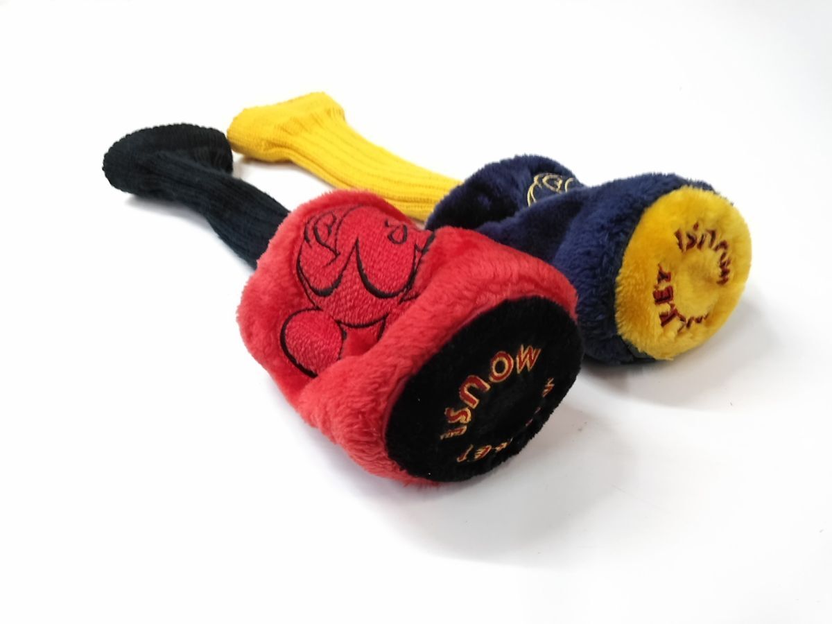 ◆ Disney Sports ディズニースポーツ ゴルフ ヘッドカバー MICKEY MOUSE ミッキーマウス レッド イエロー ブラック ブルー0605-309A @60◆