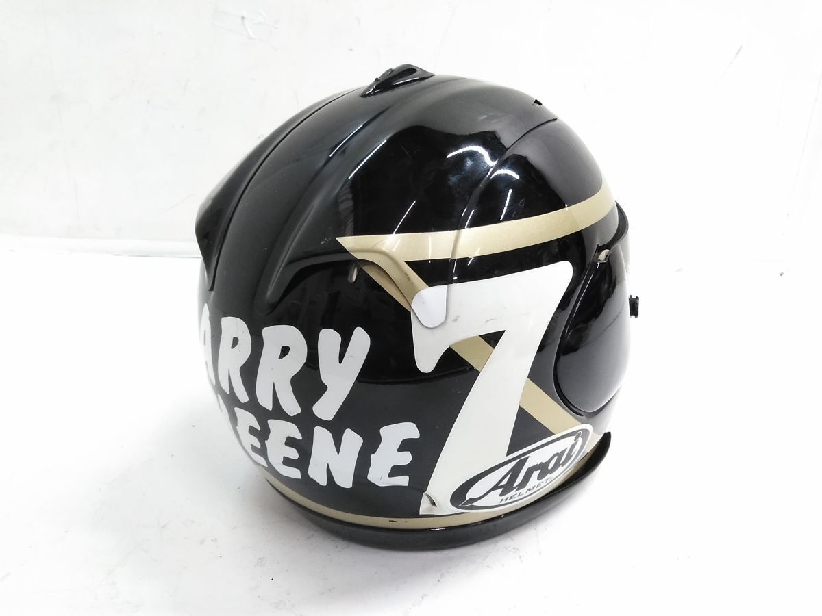 ?Arai アライ RX7 BarrySheene バリー?シーン 59?60cm T8133-1997 フルフェイス ルメット レプリカ バイク 収納袋 0607-4C @100?