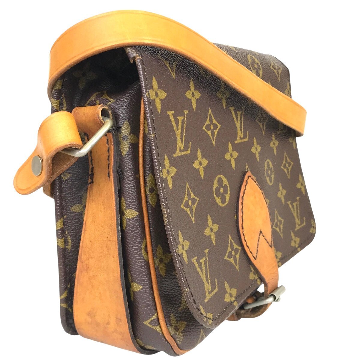 【1円～】 ルイヴィトン Louis Vuitton バッグ ショルダーバッグ モノグラム カルトシエールMM M51253 ブラウン レザー 中古