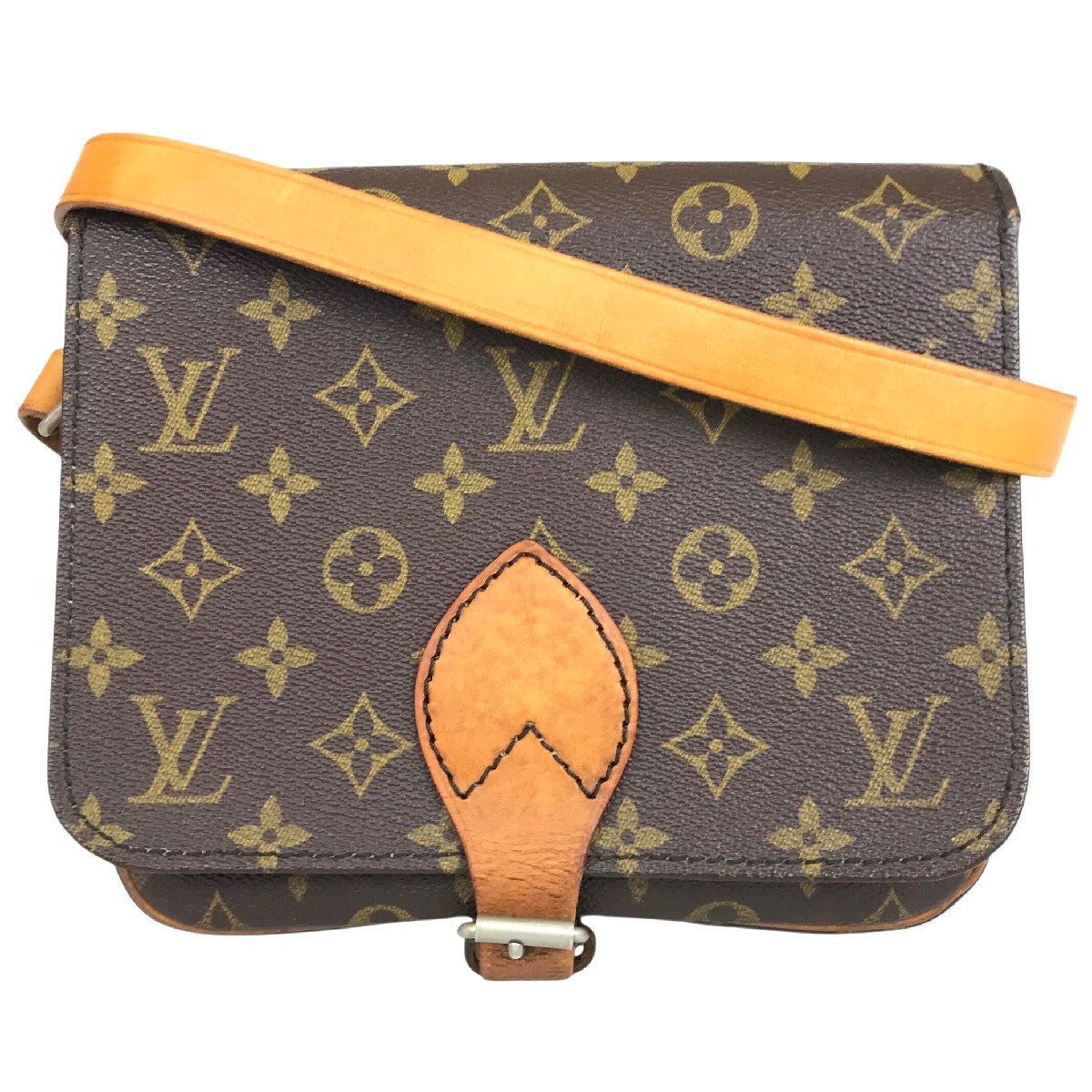 【1円～】 ルイヴィトン Louis Vuitton バッグ ショルダーバッグ モノグラム カルトシエールMM M51253 ブラウン レザー 中古