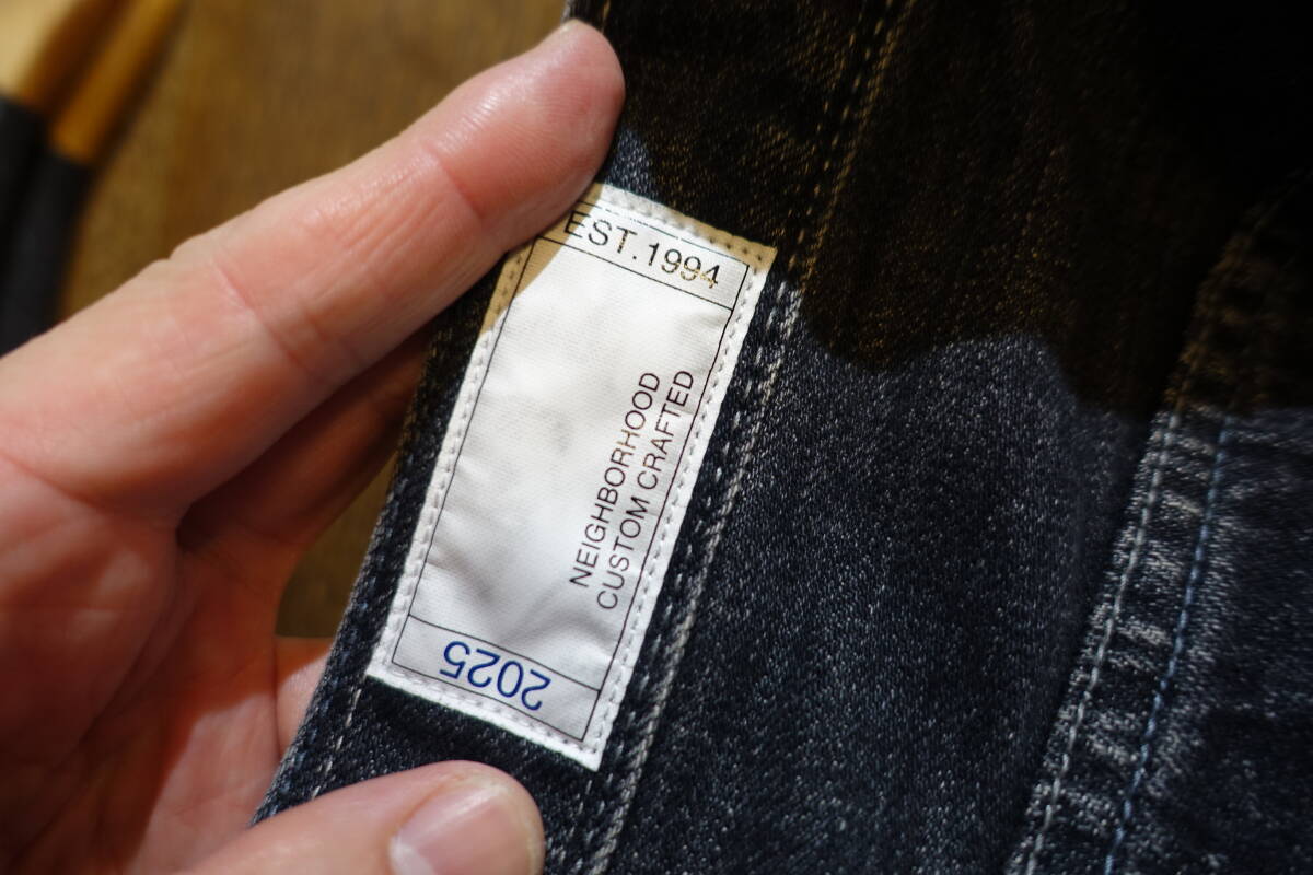 ネイバーフッド　25SS　デニム　パンツ　ブラック　251 DP-BASIC LARGE サイズL 251XBNH-PTM05 WASHED DENIM DP BASIC PANTS 定価34100円