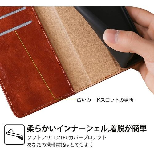 Xiaomi Mi 11 Lite 5G ケース 手帳 Mi 11 Lite 5G スマホケース レトロブラウン 737
