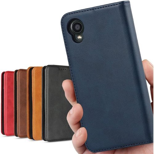 京セラ DIGNO BX2 A101KC ケース 手帳 カード入れ スタンド機能 落ち着いた色 レトロ ネイビー 1138