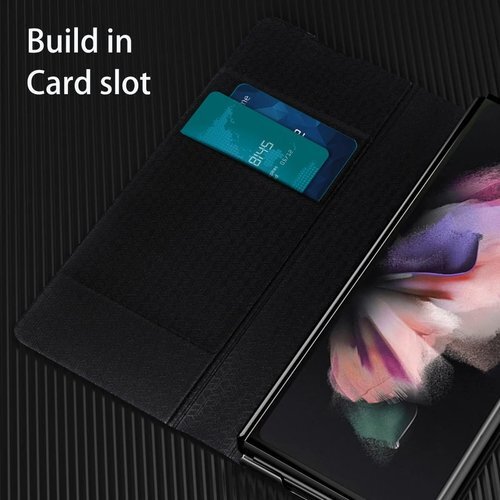 Galaxy Z Fold2 / W21ケース 手帳型 軽量 人気 耐衝撃 Beautycatcher - 白 1503