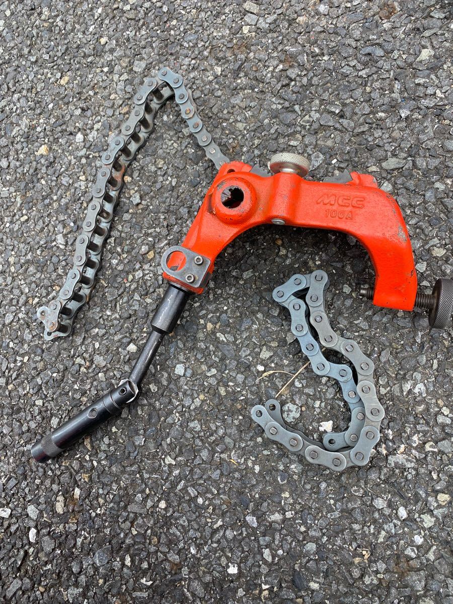 j1746 MCC 松坂鉄工所 電動パイレン ラッカル100 EPW0100 水道工事?管工事 現(xiàn)狀品