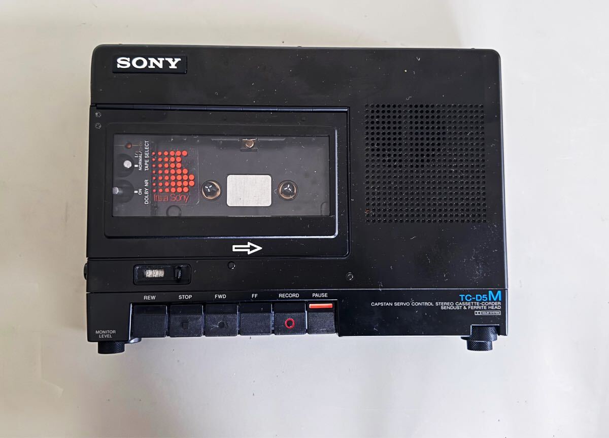 【動(dòng)作品】SONY ソニー ポータブルカセットレコーダー デンスケ TC-D5M