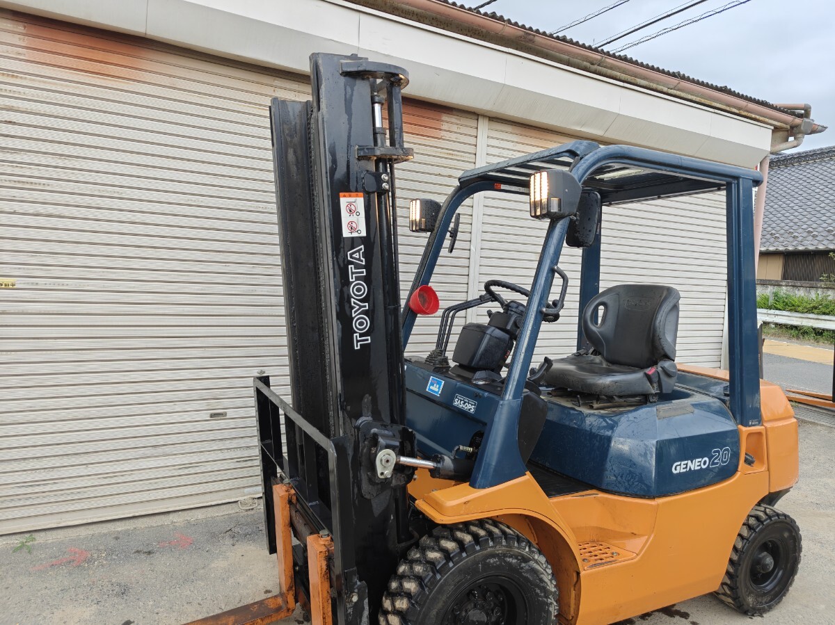 トヨタ　7FG20 2t フォークリフト　サイドシフト　560ｈ　3.5ｍ
