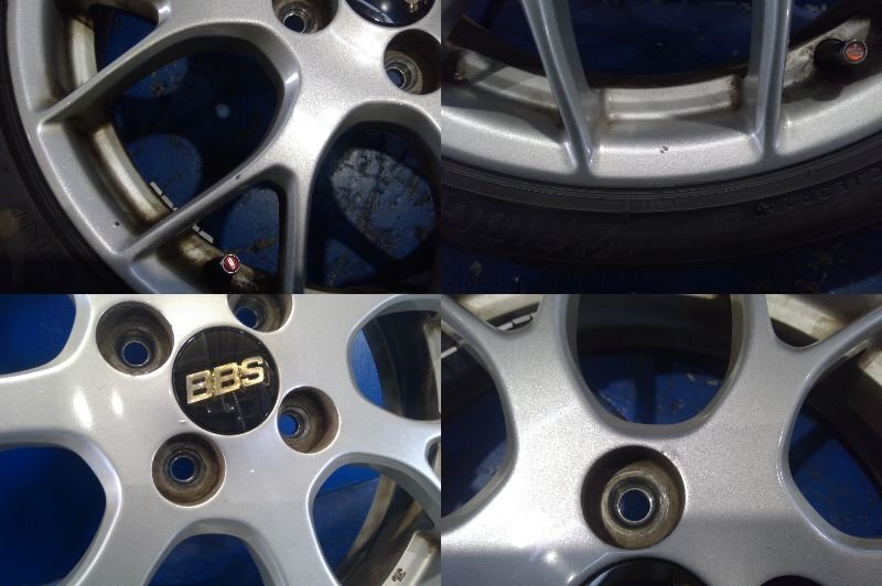 (H)ダイハツ コペン 純正 BBS 鍛造 アルミホイール 16インチ 4.5J +45 タイヤ 2024年制造 165/50R16バリ山 POTENZA 4本セット [2503587]