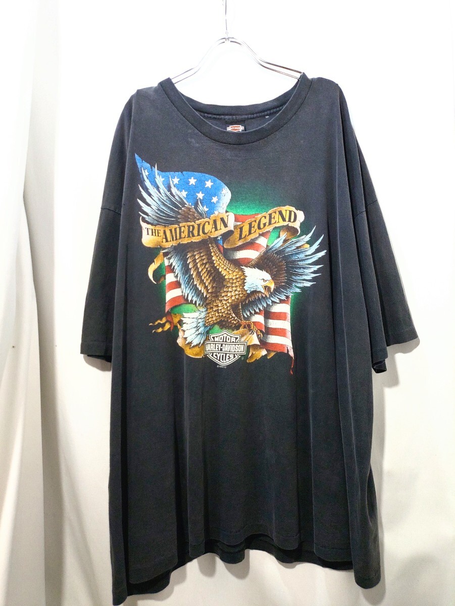 Vintage Harley davidson holoubek t-shirt 90s ハーレー ダビッドソン ホウロウベック USA製 イーグル バー&シールド Tシャツ ビンテージ_画像5
