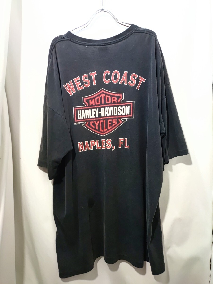 Vintage Harley davidson holoubek t-shirt 90s ハーレー ダビッドソン ホウロウベック USA製 イーグル バー&シールド Tシャツ ビンテージ_画像6
