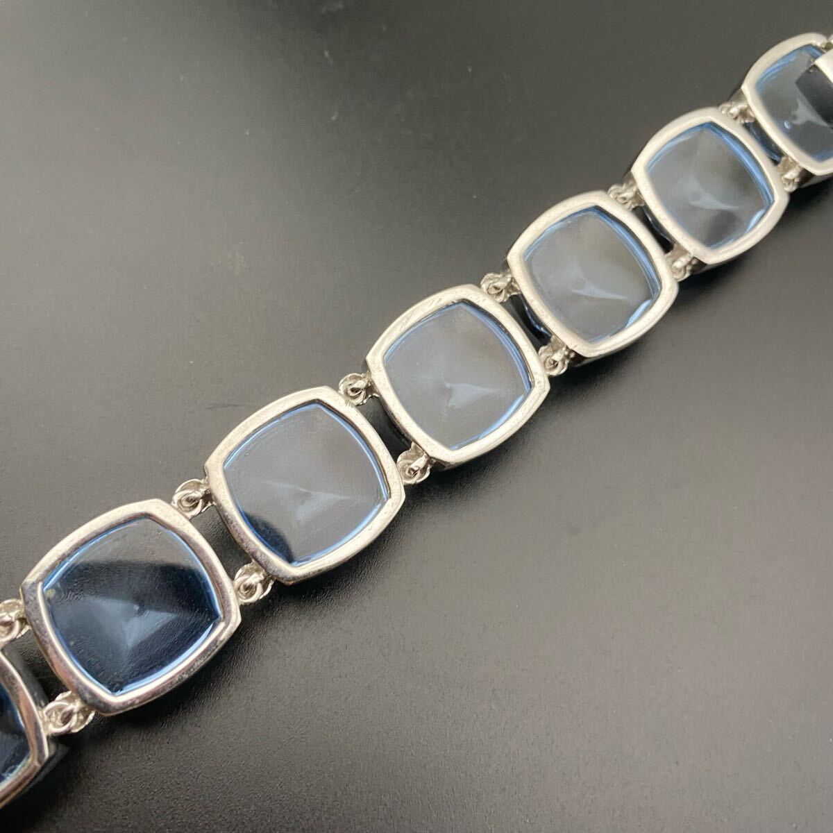 【超希少?未使用保管品】Baccarat バカラ ブレスレット バングル カラーストーン メディチ silver925 スターリングsilver 大ぶり 7P