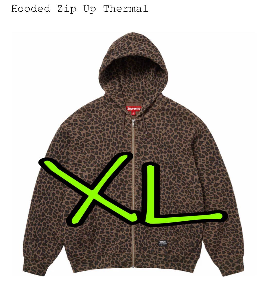 Supreme Hooded Zip Up Thermal L ヒョウ柄 Supreme Hooded Zip Up Thermal Leopard シュプリーム サーマル
