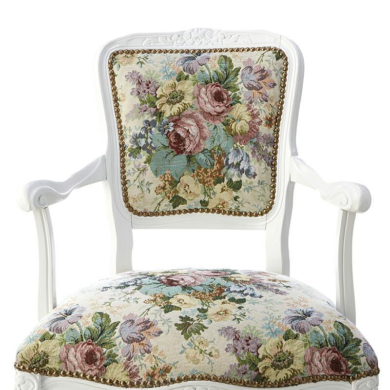 NMU DC ITA　1脚　ダイニングチェア　アームチェア　花柄　グリーン NMU DC ITA 2脚 ダイニングチェア アームチェア 花柄 ダイニングチェア