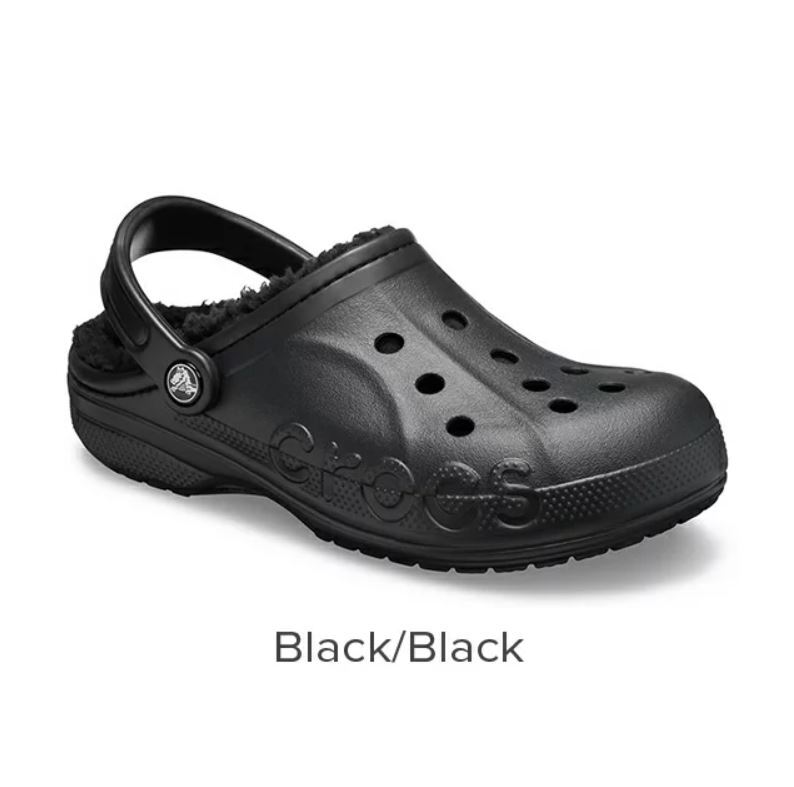24cm クロックス バヤ ラインド クロッグ Baya Lined Clog ブラック black M6W8 新品