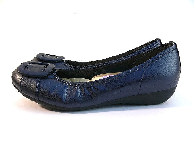 37lk 送料無料 アーチコンタクト パンプス 靴 ローヒール 日本製 パンプス 黒 ぺたんこ ローヒール 母の日 ウェッジパンプス 走れる_画像4