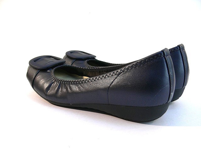 37lk 送料無料 アーチコンタクト パンプス 靴 ローヒール 日本製 パンプス 黒 ぺたんこ ローヒール 母の日 ウェッジパンプス 走れる_画像5