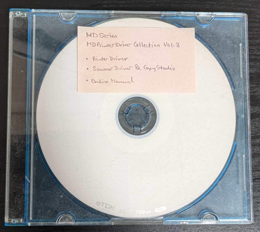 ALPS MDシリーズドライバー集CD Ver.3 全ALPSドライバー 2.3.3a1 スキャナードライバ コピースタジオ 収録ソフトPrint Studio Windows用
