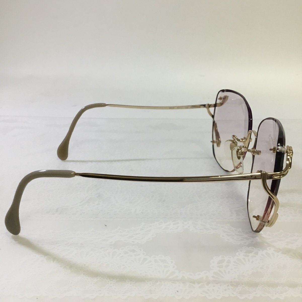 [ хранение товар /CH] хорошая вещь ZEISS zeiss West Germany очки очки солнцезащитные очки рама оттенок золота RS0608/0000