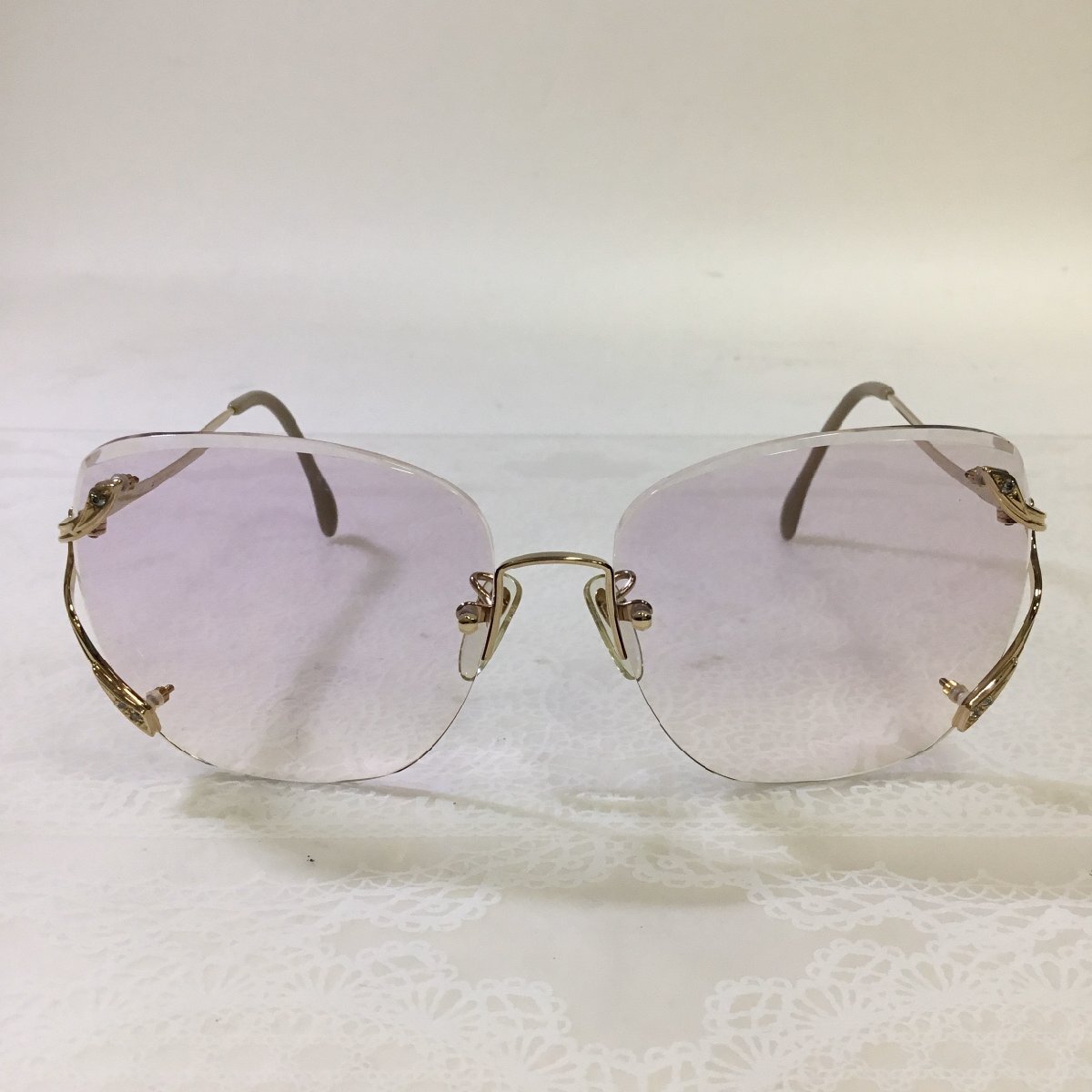 [ хранение товар /CH] хорошая вещь ZEISS zeiss West Germany очки очки солнцезащитные очки рама оттенок золота RS0608/0000