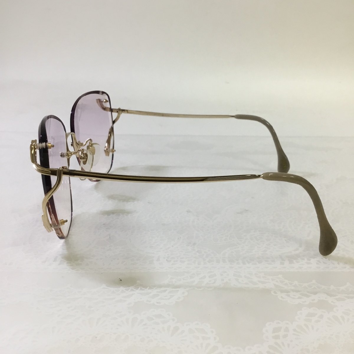 [ хранение товар /CH] хорошая вещь ZEISS zeiss West Germany очки очки солнцезащитные очки рама оттенок золота RS0608/0000