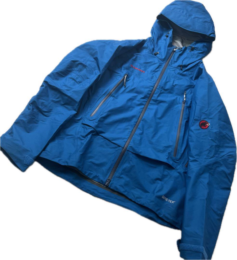 MAMMUT マムート ゴアテックス クアントム ウルトラライトジャケット メンズ XL ブルー マウンテンパーカー 登山トレッキング アウトドア 