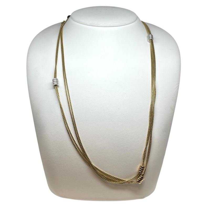 ブシュロン BOUCHERON キャトルロング ネックレス K18YG ジュエリー 中古_画像7