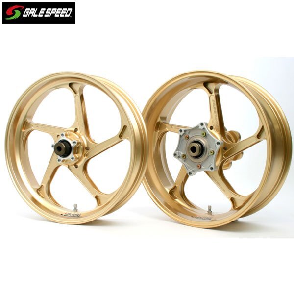 ゲイルスピード GSX-S1000/KATANA アルミ鍛造ホイールTYPE-GP1S フロント350-17 ゴールド ガラス仕様 28855067Q