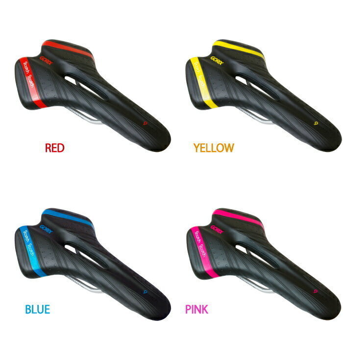 GORIX（ゴリックス）自転車サドル 厚手のクッション やわらかい 穴あき お尻痛くない ブラックベース アンカンシェル (A6-1)