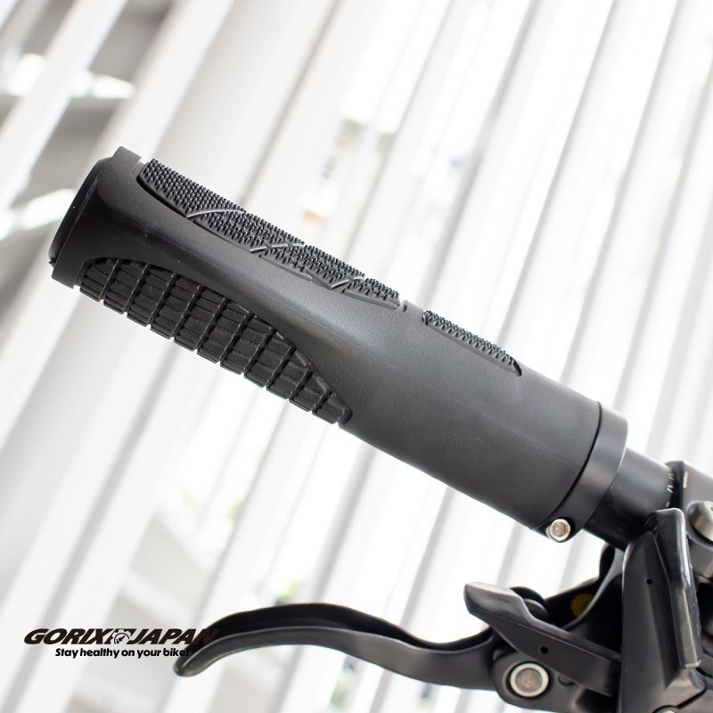 GORIX ゴリックス 自転車グリップ エルゴグリップ 129mm 沖撃吸収 ノンスリップ グリップ力 ハンドルグリップ ロックオン (GWR 2020)