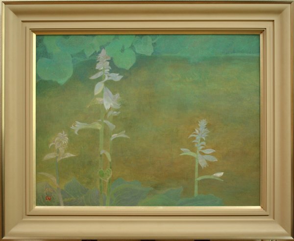 山岸 純 洋蘭 絵画 ☆新入荷◇山岸純 <花> 15号 日展特選 芸術院会員 京都 日本
