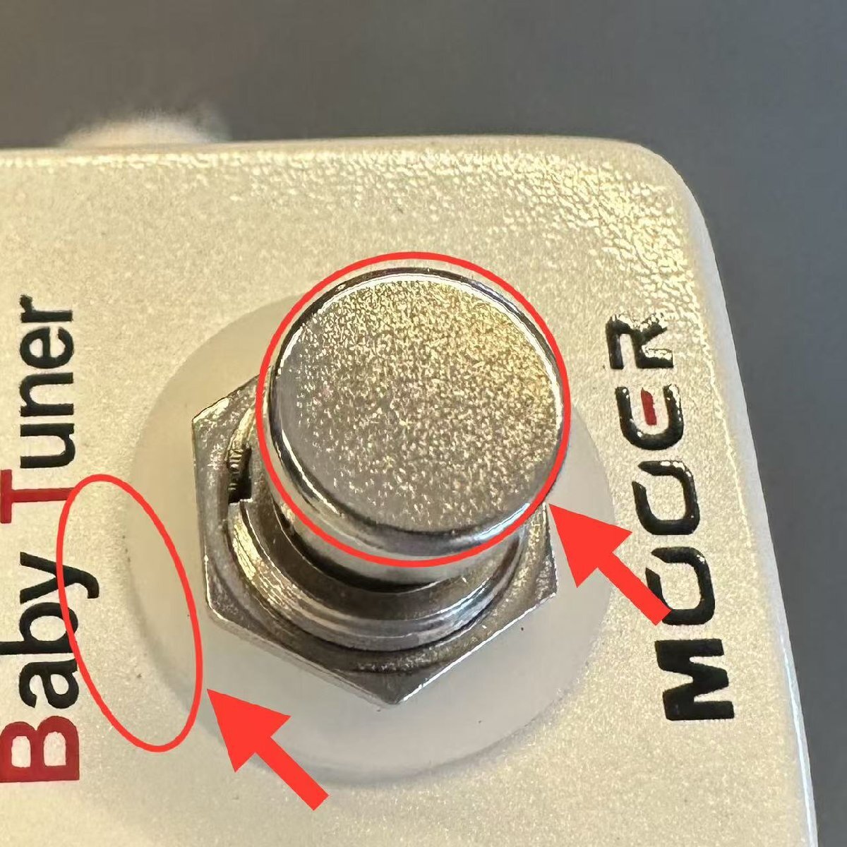 最落無し! Mooer　Baby Tuner　/ a49086　ミニサイズ筐體を使用した高精度のペダルチューナー！　1円